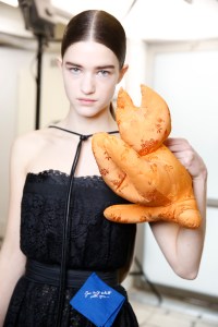 Backstage at Loewe RTW Fall 2017