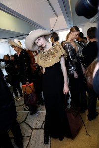 Backstage at Loewe RTW Fall 2017