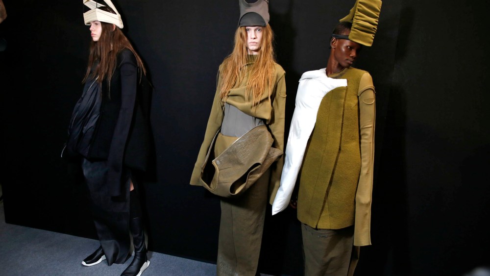 Backstage at Rick Owens RTW Falll 2017