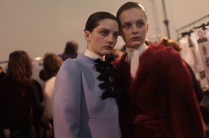 Backstage at Rochas RTW Fall 2017