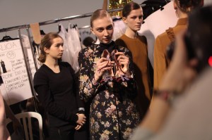 Backstage at Rochas RTW Fall 2017