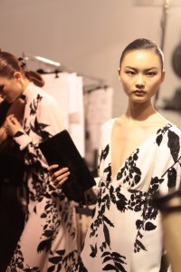 Backstage at Rochas RTW Fall 2017