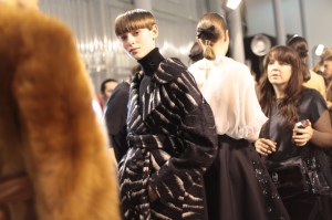 Backstage at Rochas RTW Fall 2017
