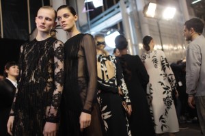 Backstage at Rochas RTW Fall 2017
