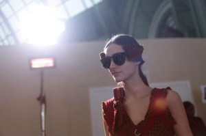 Backstage at Sacai RTW Fall 2017