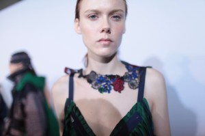 Backstage at Sacai RTW Fall 2017