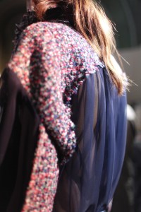 Backstage at Sacai RTW Fall 2017