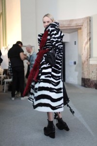 Backstage at Sacai RTW Fall 2017