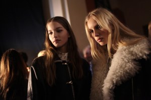 Backstage at Sonia Rykiel RTW Fall 2017