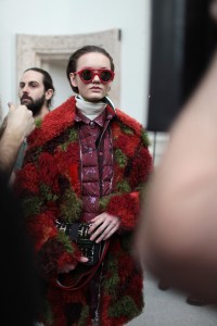 Backstage at Moncler Gamme Rouge RTW Fall 2017