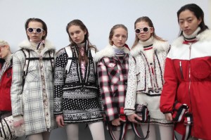 Backstage at Moncler Gamme Rouge RTW Fall 2017