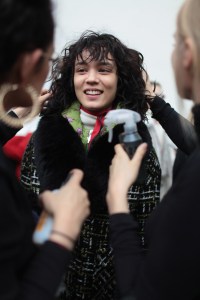 Backstage at Moncler Gamme Rouge RTW Fall 2017