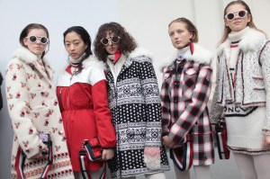 Backstage at Moncler Gamme Rouge RTW Fall 2017