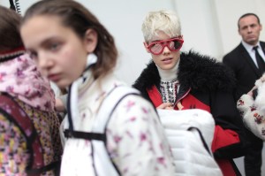 Backstage at Moncler Gamme Rouge RTW Fall 2017