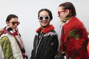 Backstage at Moncler Gamme Rouge RTW Fall 2017