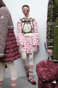 Backstage at Moncler Gamme Rouge RTW Fall 2017