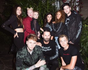 Natalia Bonifaci, Shaun Ross, Caroline Vreeland, Machine Gun Kelly, Marcelo Burlon, Melissa Graham, Travis Mills, Brandon Thomas Lee Marcelo Burlon Los Angeles dinner
