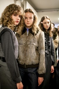 Backstage at A.P.C RTW Fall 2017