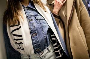 Backstage at A.P.C RTW Fall 2017