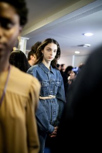 Backstage at A.P.C RTW Fall 2017