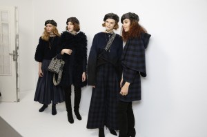 Backstage at Dior RTW Fall 2017