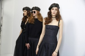 Backstage at Dior RTW Fall 2017