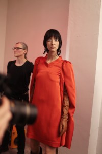 Backstage at Lutz Huelle RTW Fall 2017