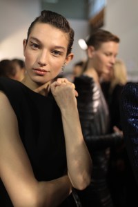 Backstage at Mugler RTW Fall 2017