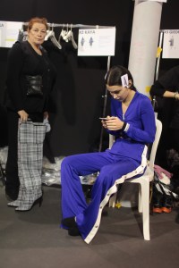 Backstage at Off White RTW Fall 2017