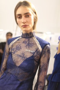 Backstage at Off White RTW Fall 2017