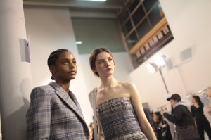 Backstage at Off White RTW Fall 2017