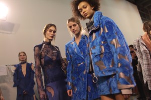Backstage at Off White RTW Fall 2017