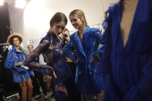 Backstage at Off White RTW Fall 2017