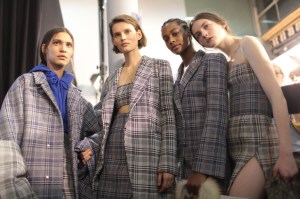 Backstage at Off White RTW Fall 2017