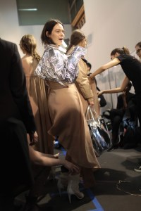 Backstage at Off White RTW Fall 2017