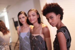Backstage at Paco Rabanne RTW Fall 2017