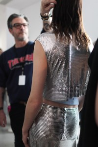 Backstage at Paco Rabanne RTW Fall 2017