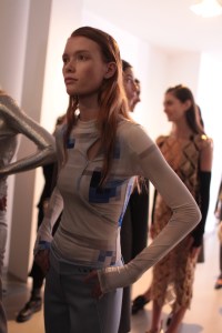 Backstage at Paco Rabanne RTW Fall 2017