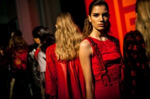 Backstage at Shiatzy Chen RTW Fall 2017