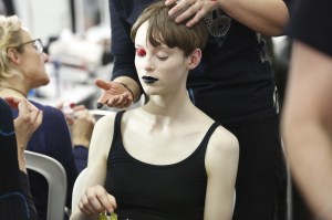 Backstage at Yohji Yamamoto RTW Fall 2017