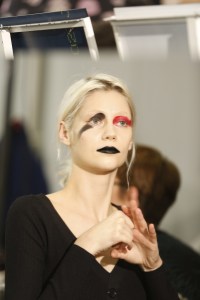 Backstage at Yohji Yamamoto RTW Fall 2017