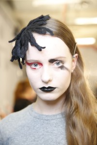 Backstage at Yohji Yamamoto RTW Fall 2017