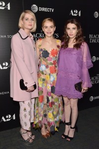 Lucy Boynton, Kiernan Shipka and Emma Roberts'The Blackcoat's Daughter' film premiere, Arrivals, New York, US - 22 Mar 2017