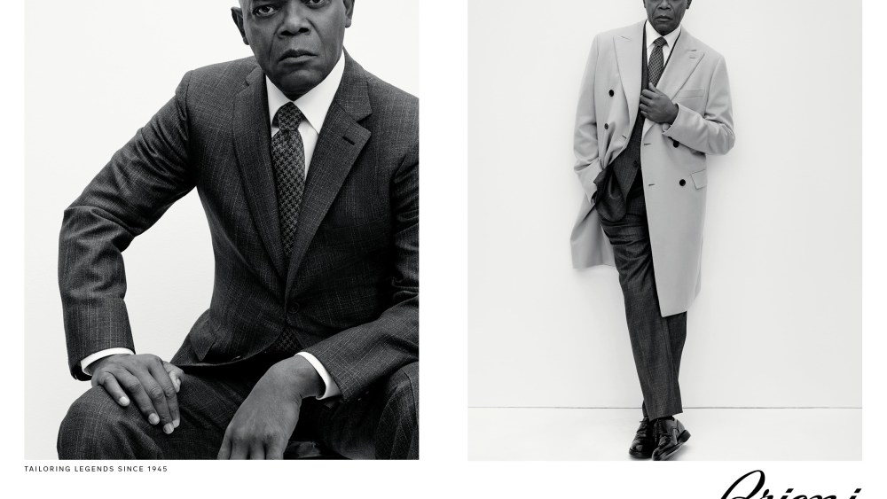 Samuel L. Jackson in Brioni's ad campaign for spring