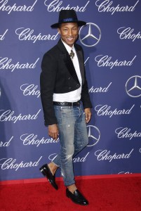 Pharrell Williams, Palm Springs International Film Festival Awards Gala, wearing Chanel