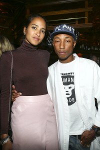 Helen Lasichanh and Pharrell Williams, Charles Finch and Chanel Pre-Oscar Awards Dinner, Feb 2016