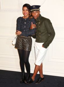 Helen Lasichanh and Pharrell Williams, Chanel Paris-Salzburg Show, Mar 2015