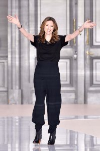 Clare Waight Keller on the catwalk