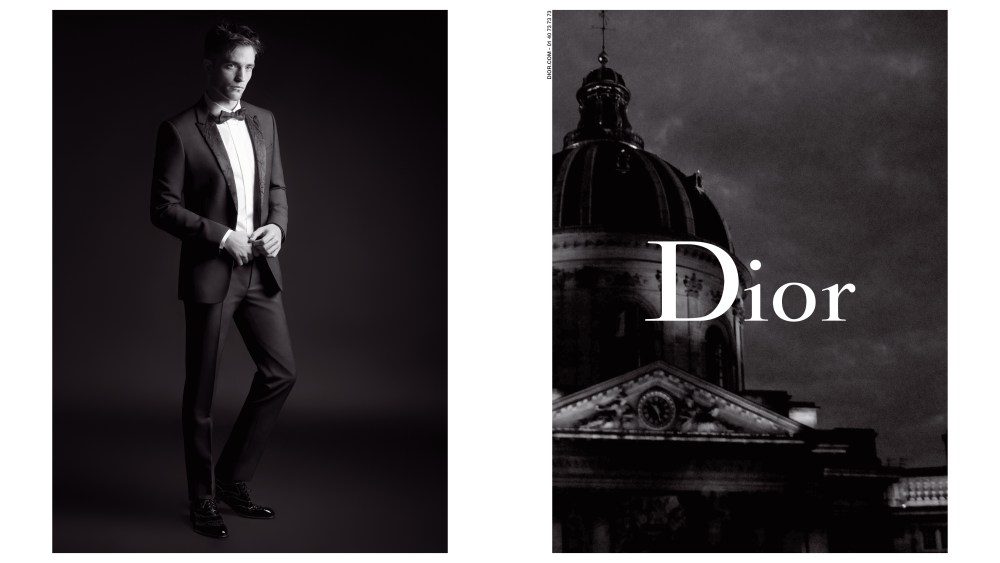 Robert Pattinson in the Dior Homme campaign.