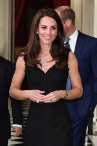 28 Days UK OutMandatory Credit: Photo by REX/Shutterstock (8523329l)Catherine Duchess of CambridgePrince William and Catherine Duchess of Cambridge visit to Paris, France - 17 Mar 2017The Duke and Duchess of Cambridge attend a reception to mark the launch of "Les Voisins" hosted by the British Ambassador at the British Embassy
